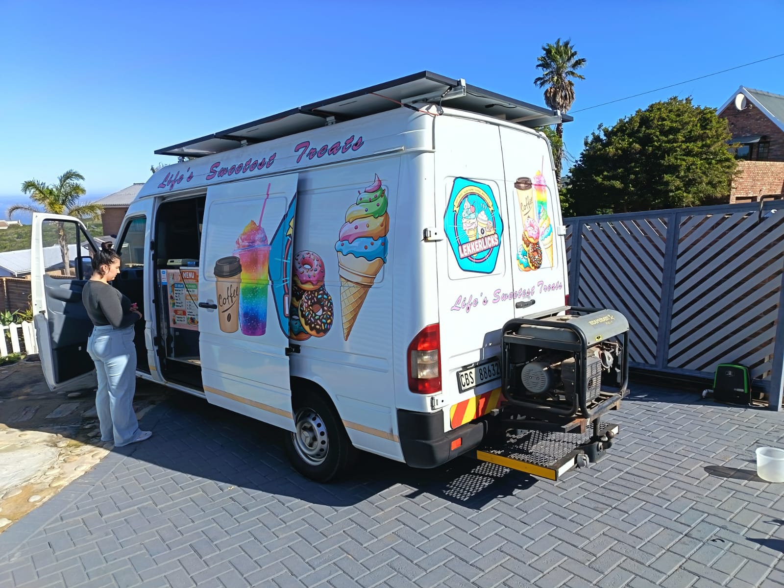 The LekkerLicks dessert van ready for service
